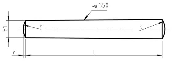 DIN 1 - Taper Pins