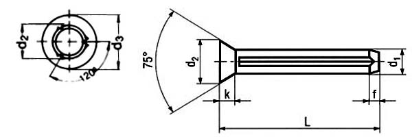  DIN 1477 Countersunk Head Grooved Pins