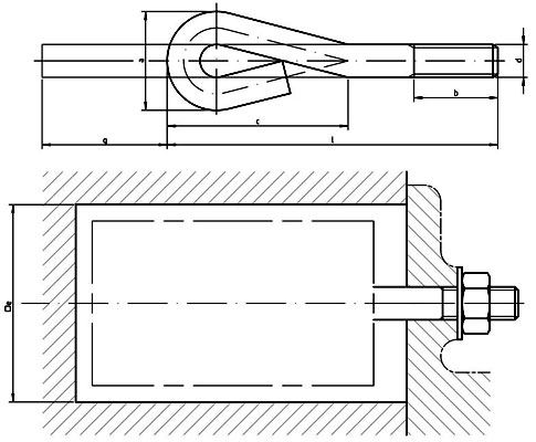 DIN 529 A Anchor Bolts