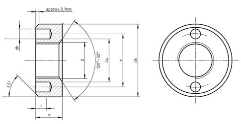 DIN 547 Two hole nuts