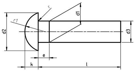 DIN 660 Round Head Rivets