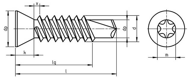 DIN 7504 PTX