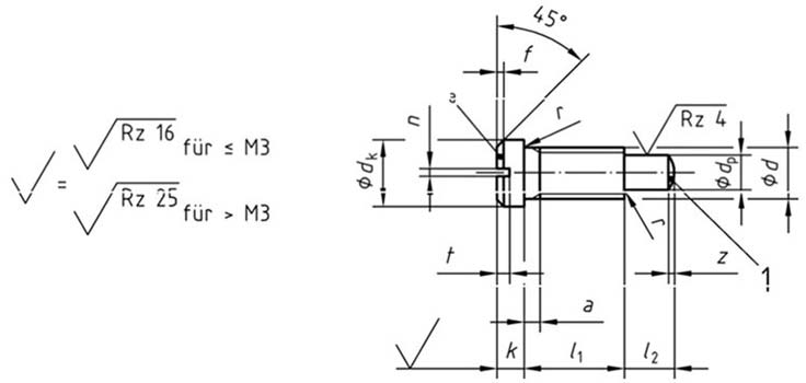 Slotted Pan Head Screws, Small Head & Full Dog Point