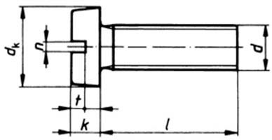 ISO 1207 : Metric Slotted Cheese Head Screws