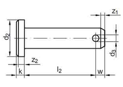 ISO 2341 Clevis Pin with Hole